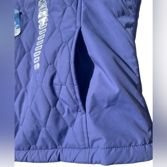 NWT FREE COUNTRY Quilted Blue Violet White Reversible Vest, Size XL - Picture 3 of 8
